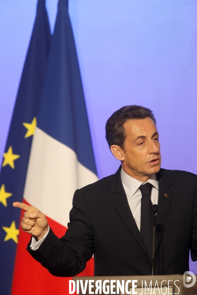 Conférence de presse de NICOLAS SARKOZY, présentation de la présidence française du G8 et du G 20