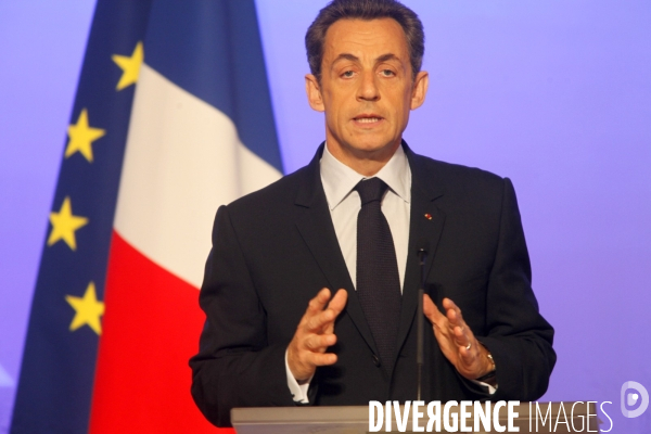 Conférence de presse de NICOLAS SARKOZY, présentation de la présidence française du G8 et du G 20