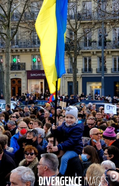 Rassemblement pour la paix et en soutien au peuple ukrainien
