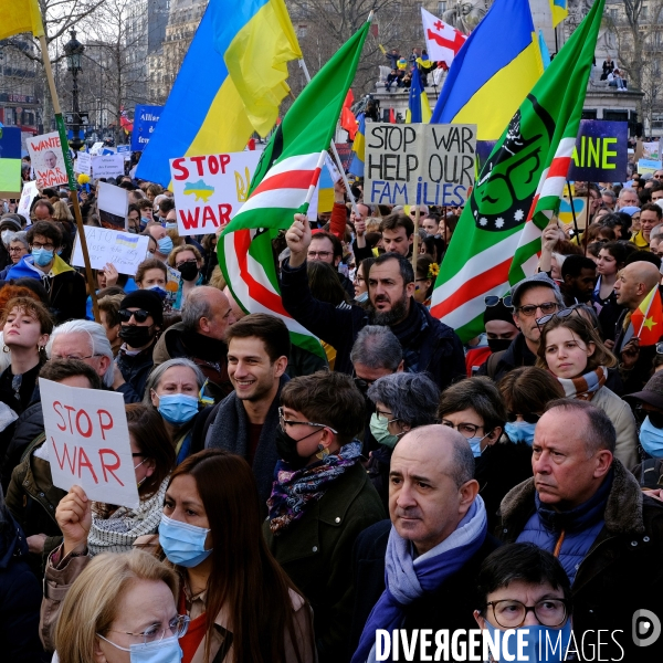 Rassemblement pour la paix et en soutien au peuple ukrainien