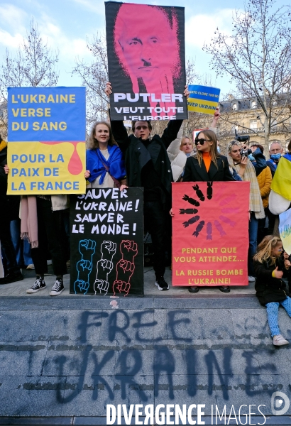 Rassemblement pour la paix et en soutien au peuple ukrainien