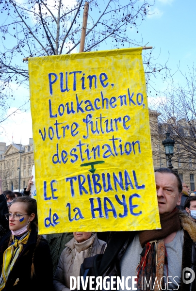 Rassemblement pour la paix et en soutien au peuple ukrainien