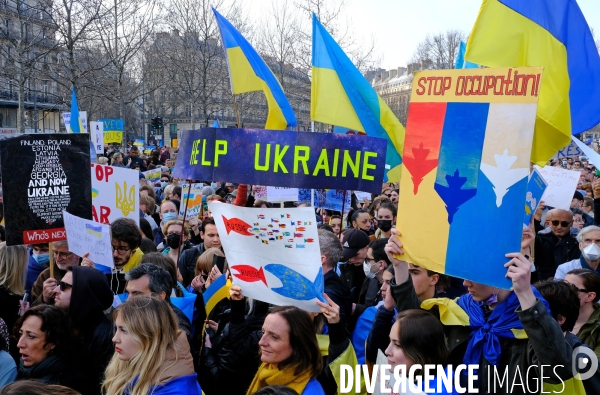 Rassemblement pour la paix et en soutien au peuple ukrainien