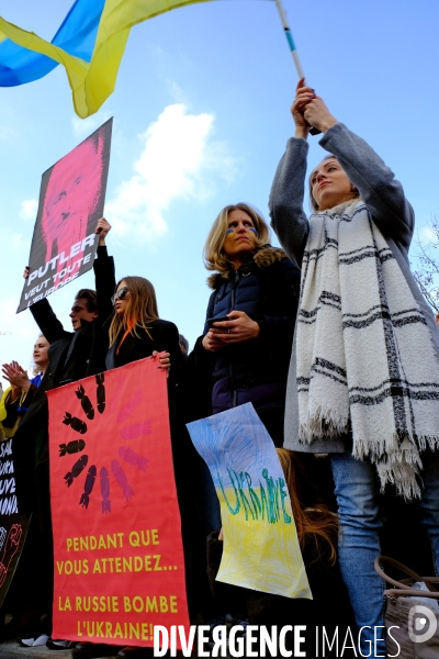 Rassemblement pour la paix et en soutien au peuple ukrainien