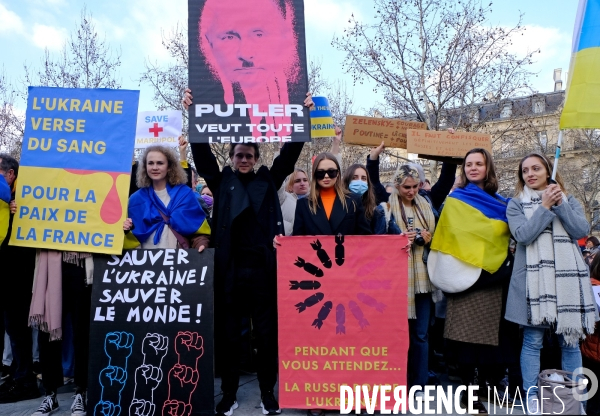 Rassemblement pour la paix et en soutien au peuple ukrainien