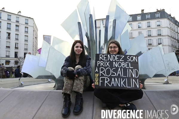 Manifestation pour La Journée internationale des droits des femmes, le 8 Mars 2022. International women sday in Paris.