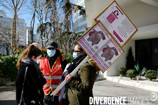 Manifestation des salariés d Orpea et de Korian