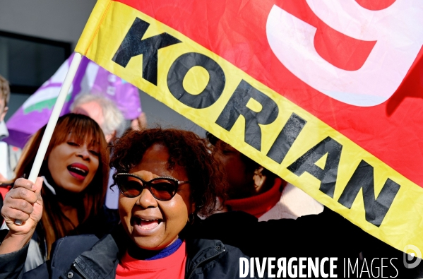 Manifestation des salariés d Orpea et de Korian