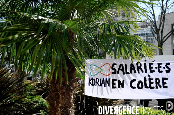 Manifestation des salariés d Orpea et de Korian