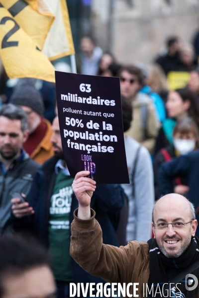 Marche Look Up pour le climat à Nantes