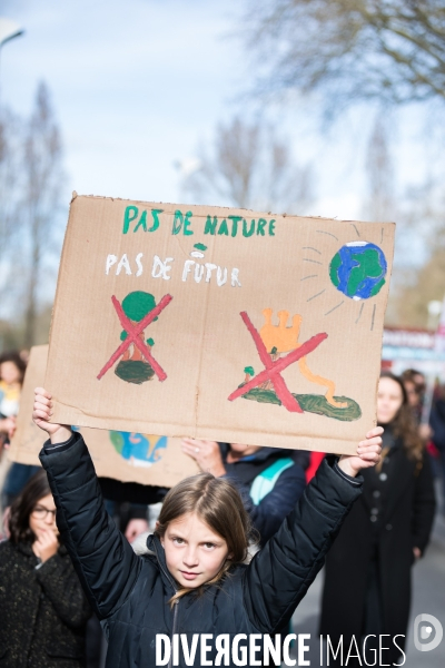Marche Look Up pour le climat à Nantes