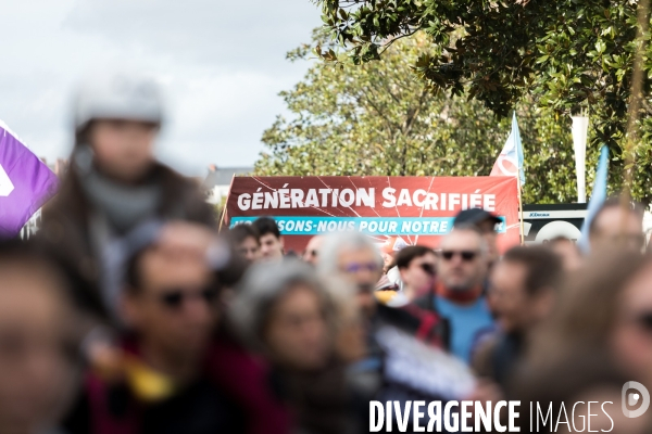 Marche Look Up pour le climat à Nantes