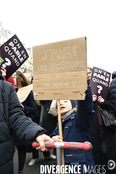 Marche pour le climat 2022 LOOK UP, le 12 mars à Paris. Walk for the climate.