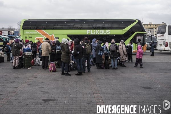 Convoi humanitaire à la frontière Ukrainienne.