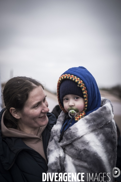 Convoi humanitaire à la frontière Ukrainienne.