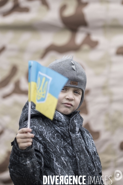 Convoi humanitaire à la frontière Ukrainienne.