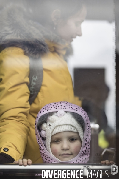 Convoi humanitaire à la frontière Ukrainienne.