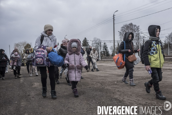 Convoi humanitaire à la frontière Ukrainienne.