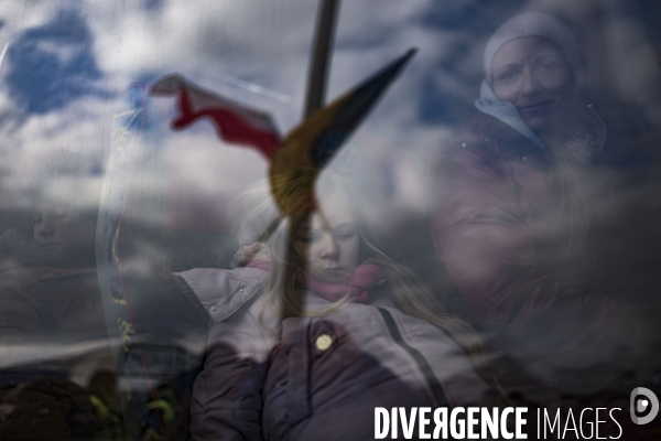 Convoi humanitaire à la frontière Ukrainienne.