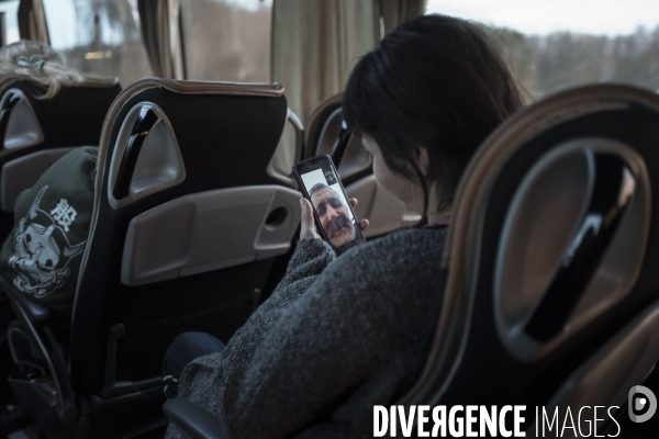 Convoi humanitaire à la frontière Ukrainienne.