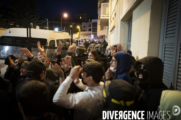 Protestation à Bastia