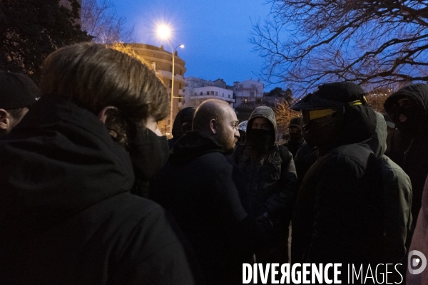 Protestation à Bastia