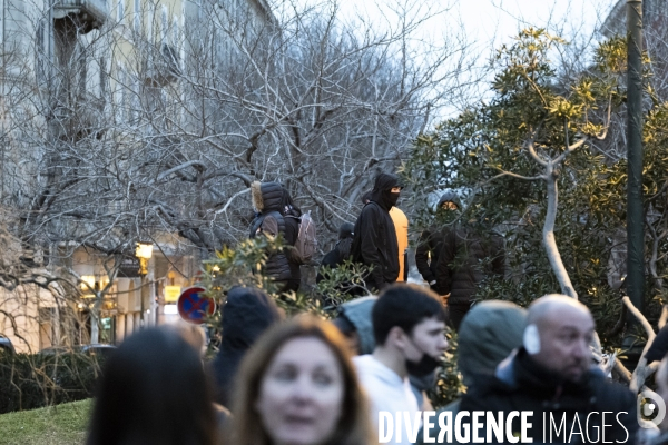 Protestation à Bastia