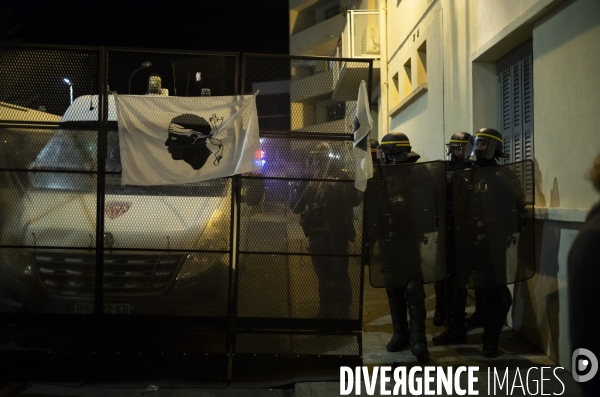 Protestation à Bastia