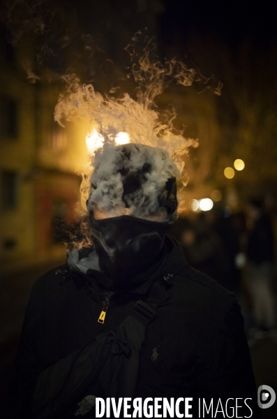 Protestation à Bastia