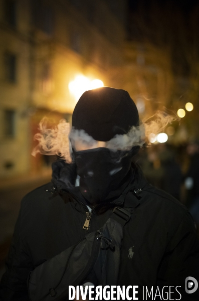 Protestation à Bastia