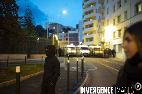 Protestation à Bastia