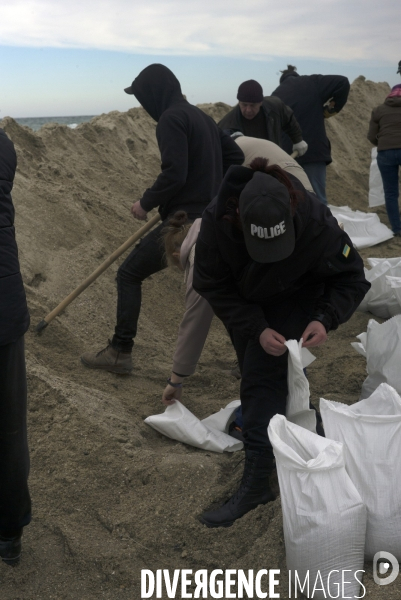 Sacs de sable volontaires