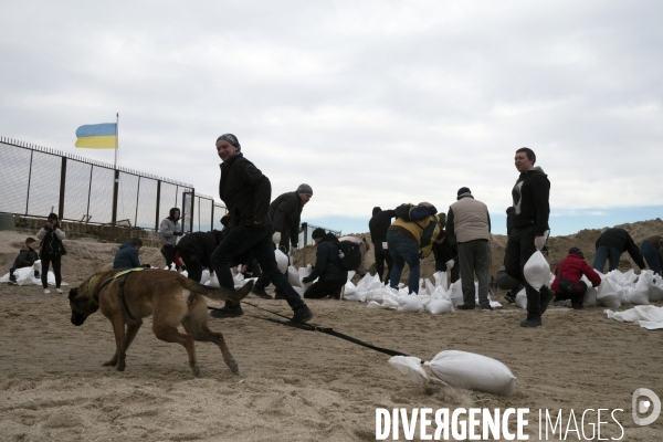 Sacs de sable volontaires