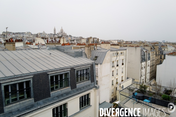 Les toits de paris avec le Sacré Coeur