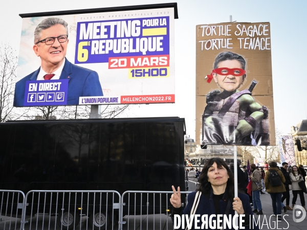 Marche pour la 6e République et le partage des richesses à Paris.