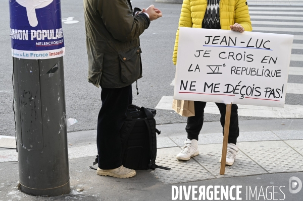 Marche pour la 6e République et le partage des richesses à Paris.