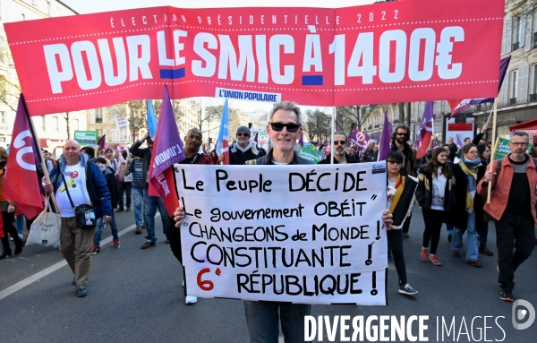 Marche pour la 6ème république à Paris