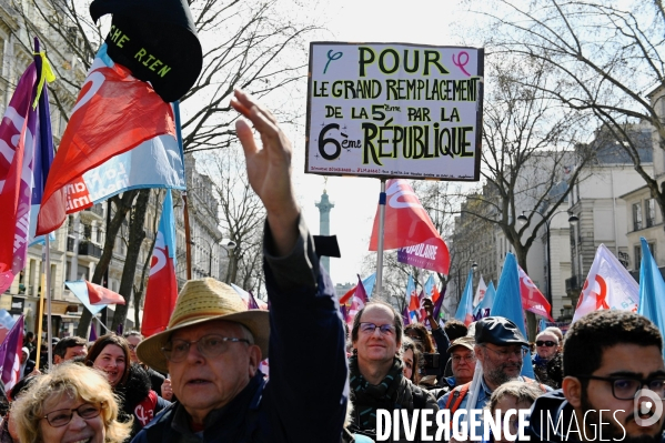 Marche pour la 6ème république à Paris