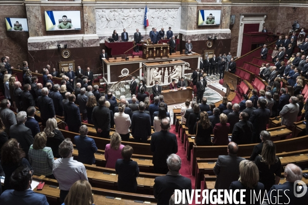 Allocution de Volodymyr Zelensky à l assemblée nationale.