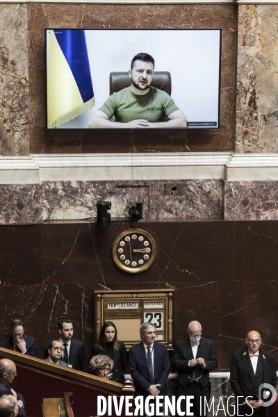 Allocution de Volodymyr Zelensky à l assemblée nationale.