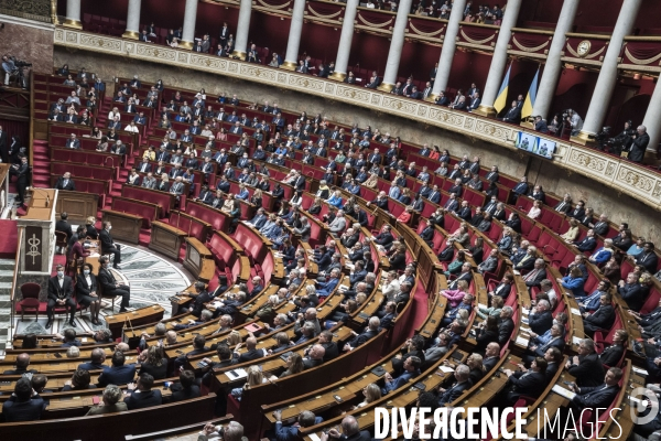 Allocution de Volodymyr Zelensky à l assemblée nationale.