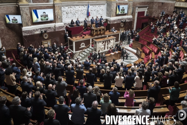 Allocution de Volodymyr Zelensky à l assemblée nationale.