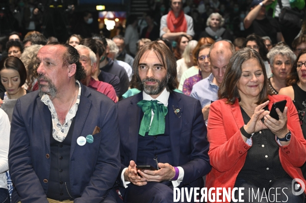 Yannick JADOT en meeting au Zenith de Paris   Changeons ! Le meeting des possibles  .