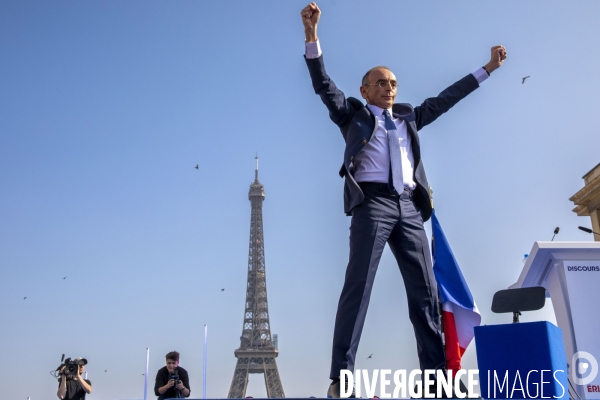 Meeting d Eric ZEMMOUR au Trocadéro à Paris