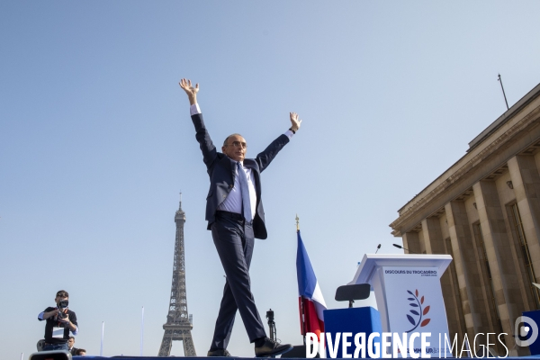 Meeting d Eric ZEMMOUR au Trocadéro à Paris