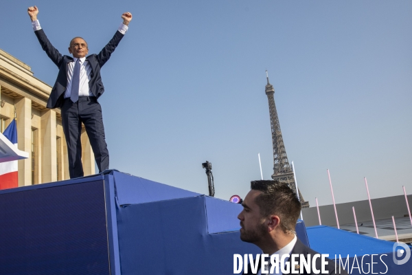 Meeting d Eric ZEMMOUR au Trocadéro à Paris