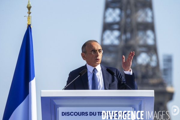 Meeting d Eric ZEMMOUR au Trocadéro à Paris