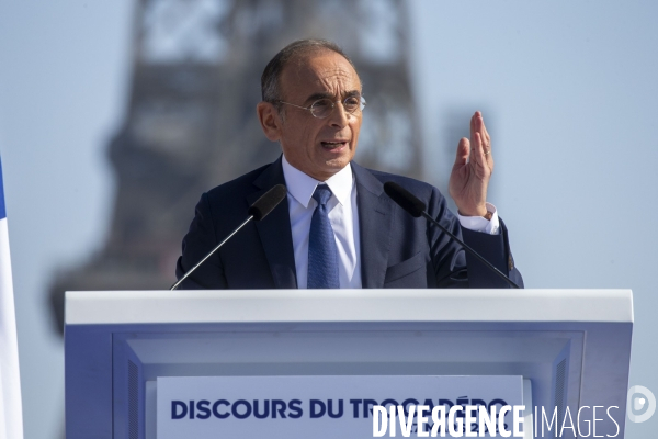 Meeting d Eric ZEMMOUR au Trocadéro à Paris