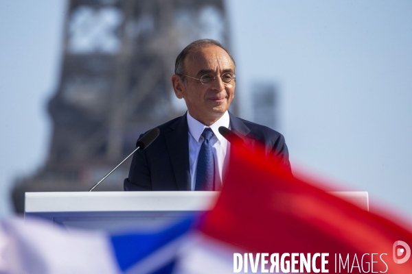 Meeting d Eric ZEMMOUR au Trocadéro à Paris