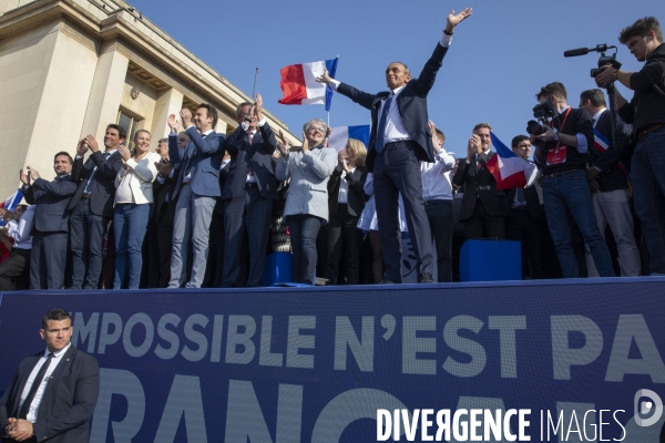 Meeting d Eric ZEMMOUR au Trocadéro à Paris